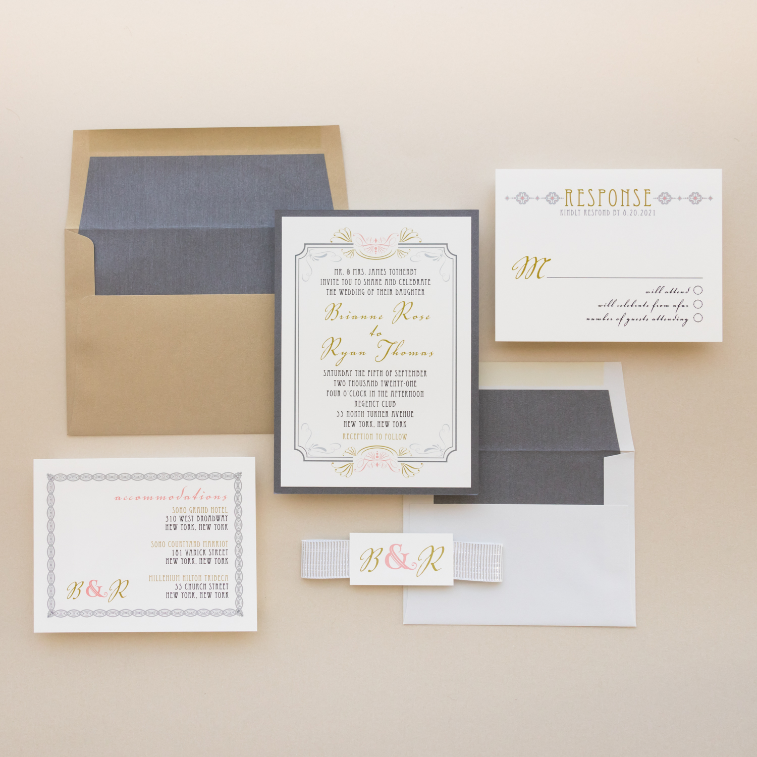 Bundled Wedding Invitations | Beacon Lane Wedding Invitations