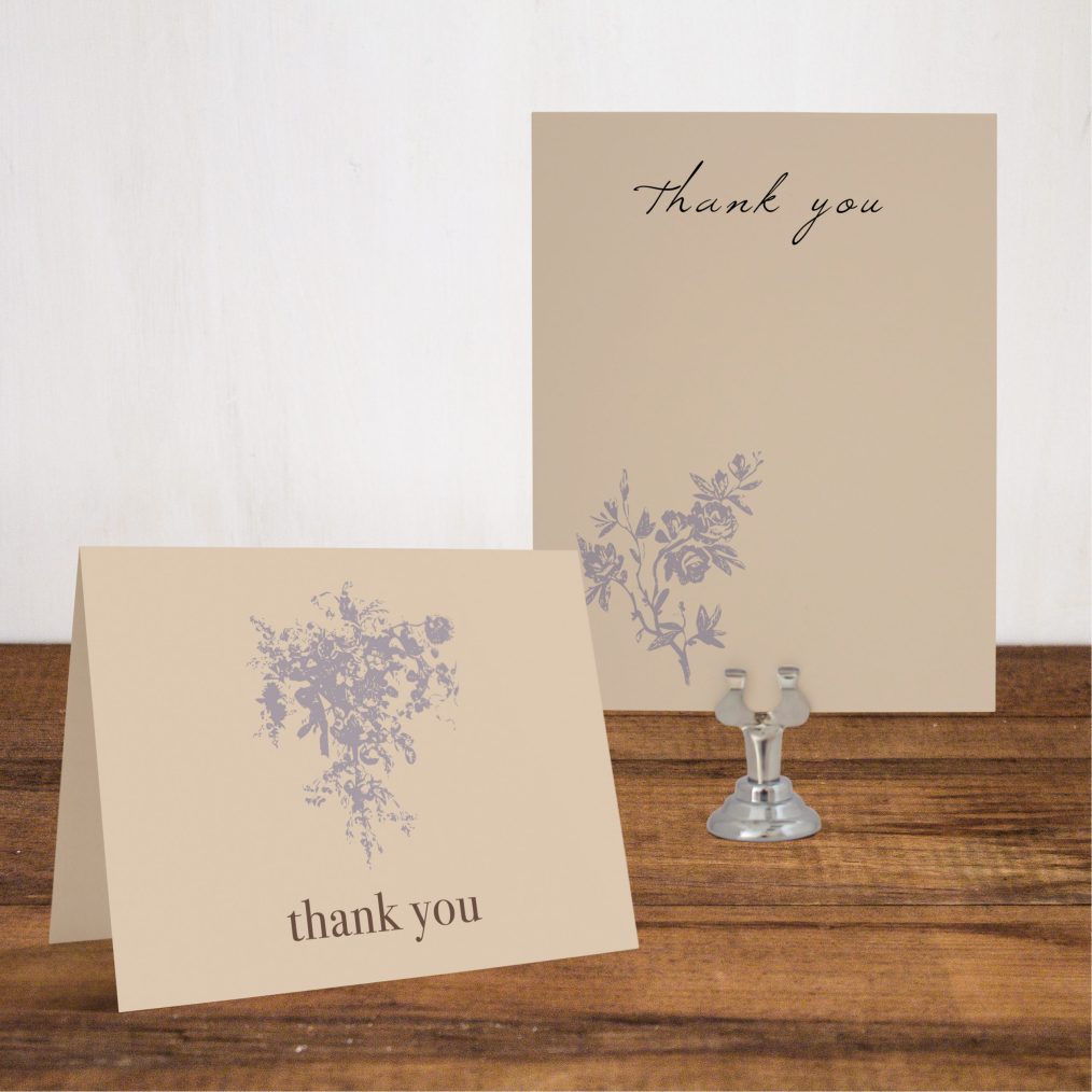 Rustic Elegance Thank You Cards