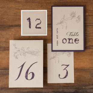 Rustic Lace Flat Table Numbers
