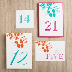 Destination Love Flat Table Numbers