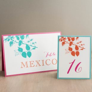 Destination Love Tented Table Numbers