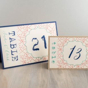 Ivory Twig Tented Table Numbers