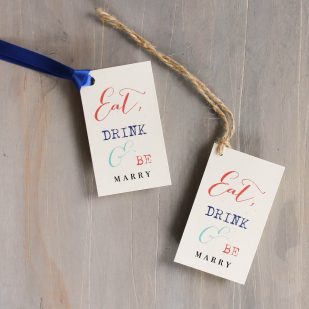 Ivory Twig Favor Tags