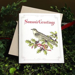 Retro Bird Boxed Holiday Cards