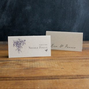 Rustic Elegance Place and Escort Cards
