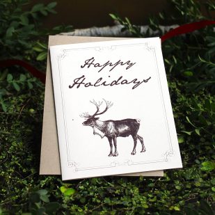 Rustic Moose Boxed Holiday Cards