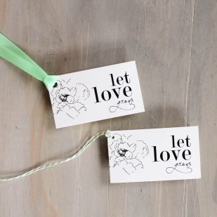 Simple Green Favor Tags