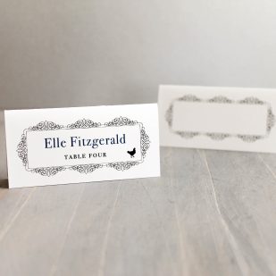 Vintage Shimmer Place and Escort Cards
