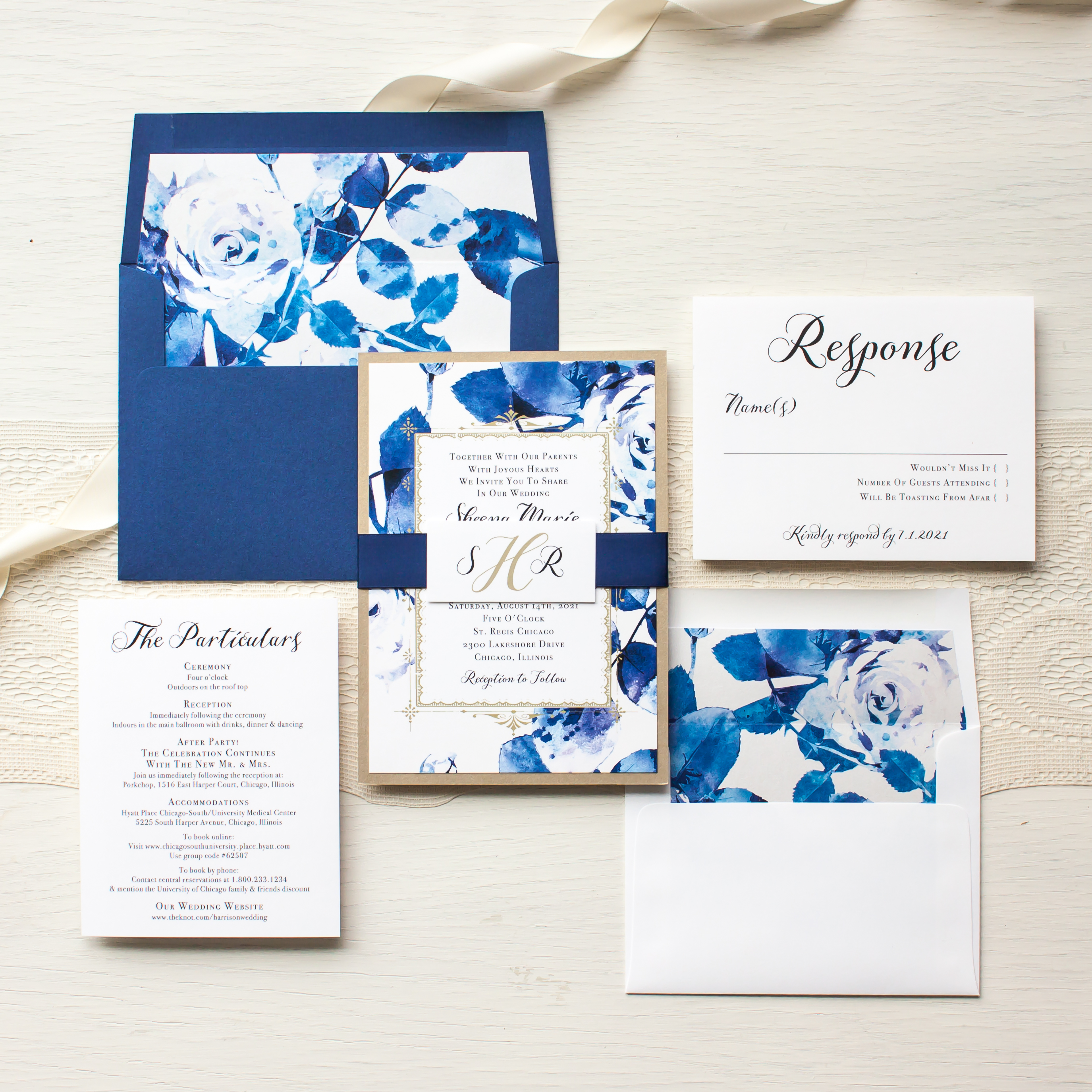 Shop For The Floral Multicolored Wedding Invitation Kit By ...
