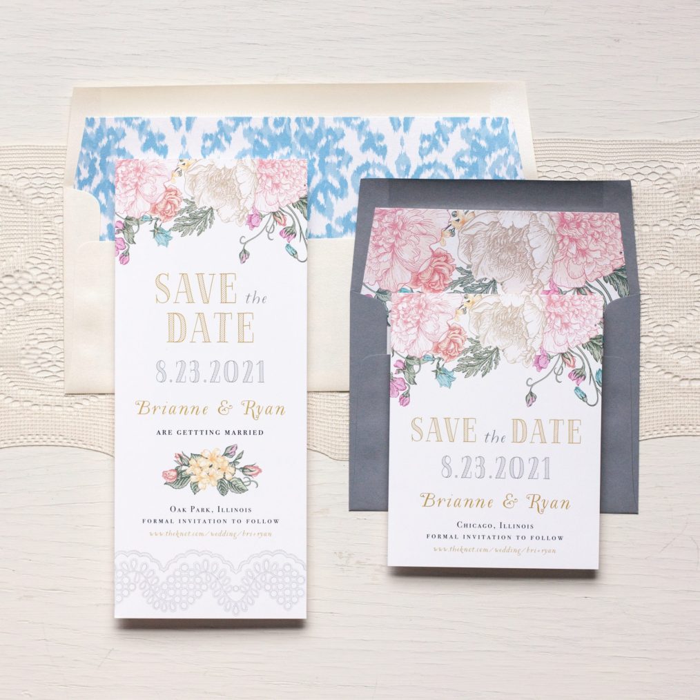 Whimsy Garden Save the Dates by Beacon Lane