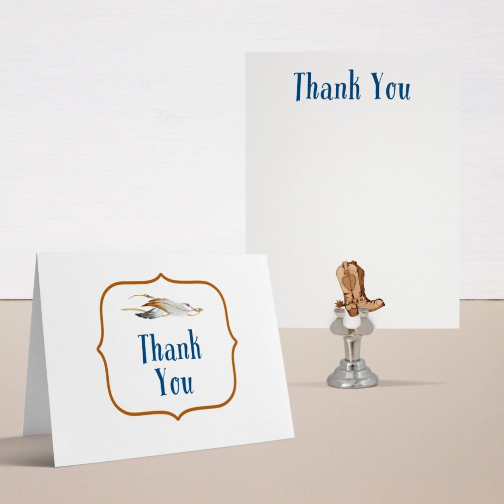 Cowboy Cutie Baby Shower Thank You Cards