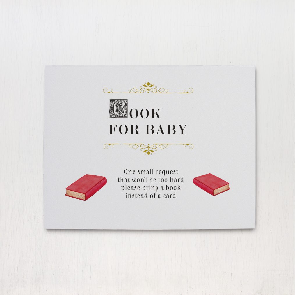 story book baby shower invitations
