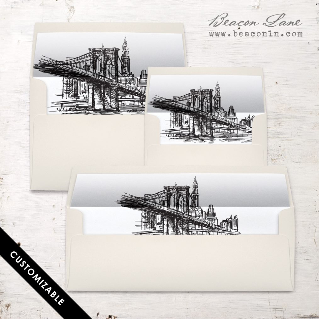 Brooklyn Bridge Envelope Liner