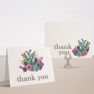 Desert Blooms Thank You Cards