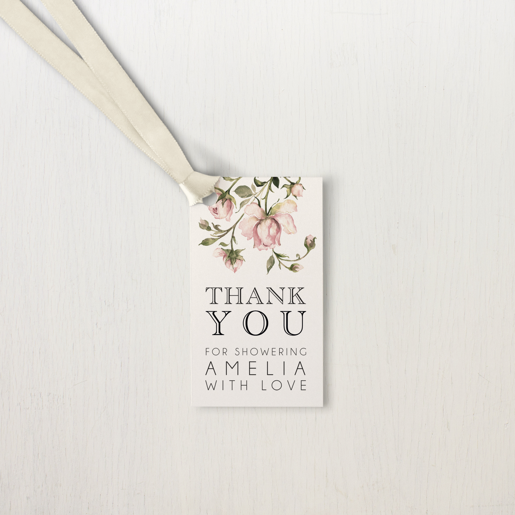 garden roses bridal shower invitations