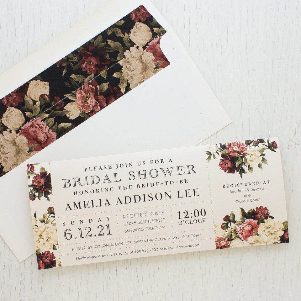 Modern Boho Bridal Shower Invitations | Beacon Lane