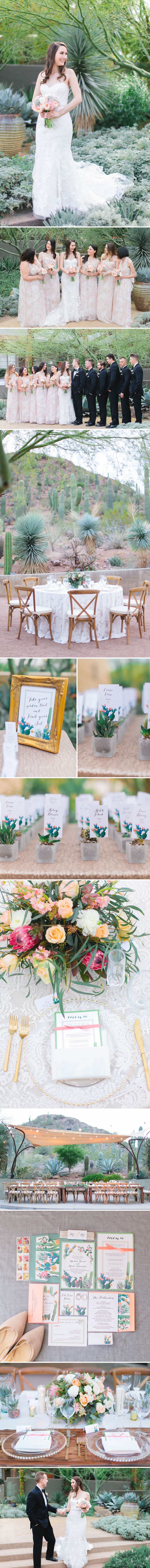 Desert Cactus Garden Wedding | Beacon Lane Real Wedding