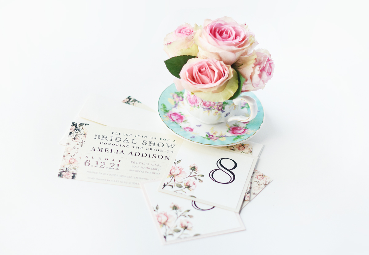 DIY Teacup Bridal Shower Bouquets