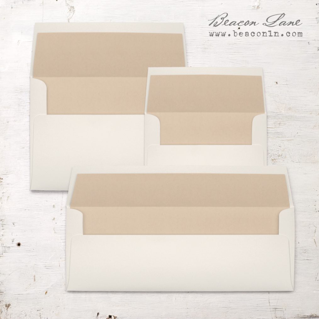 Taupe Solid Envelope Liners