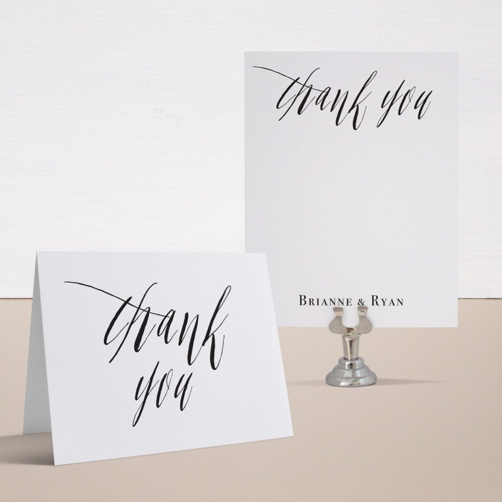 Modern Calligraphy Thank You Cards