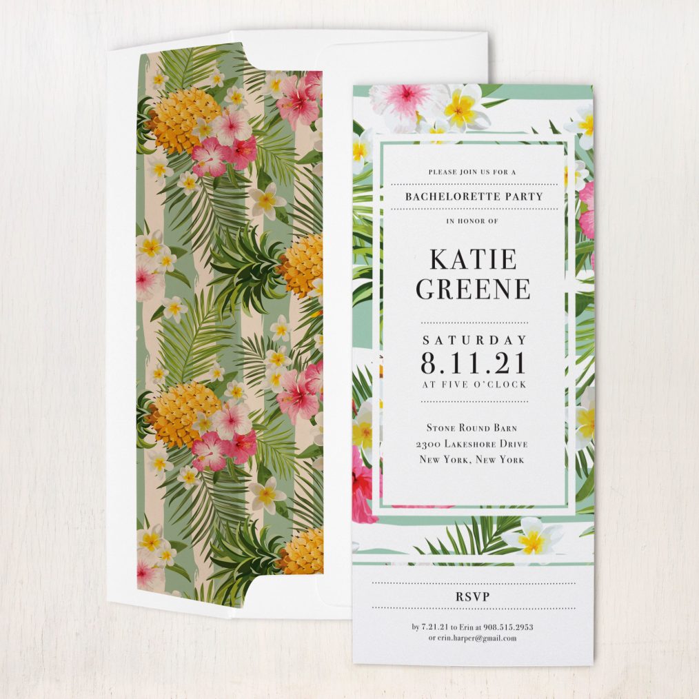 Pineapple Party Party Invitations