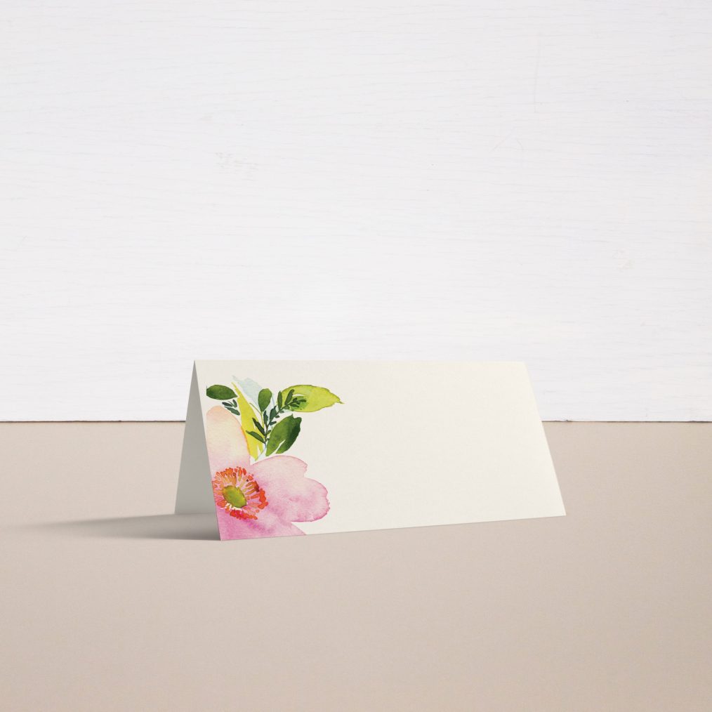 Blush & Coral Floral bridal shower invitations