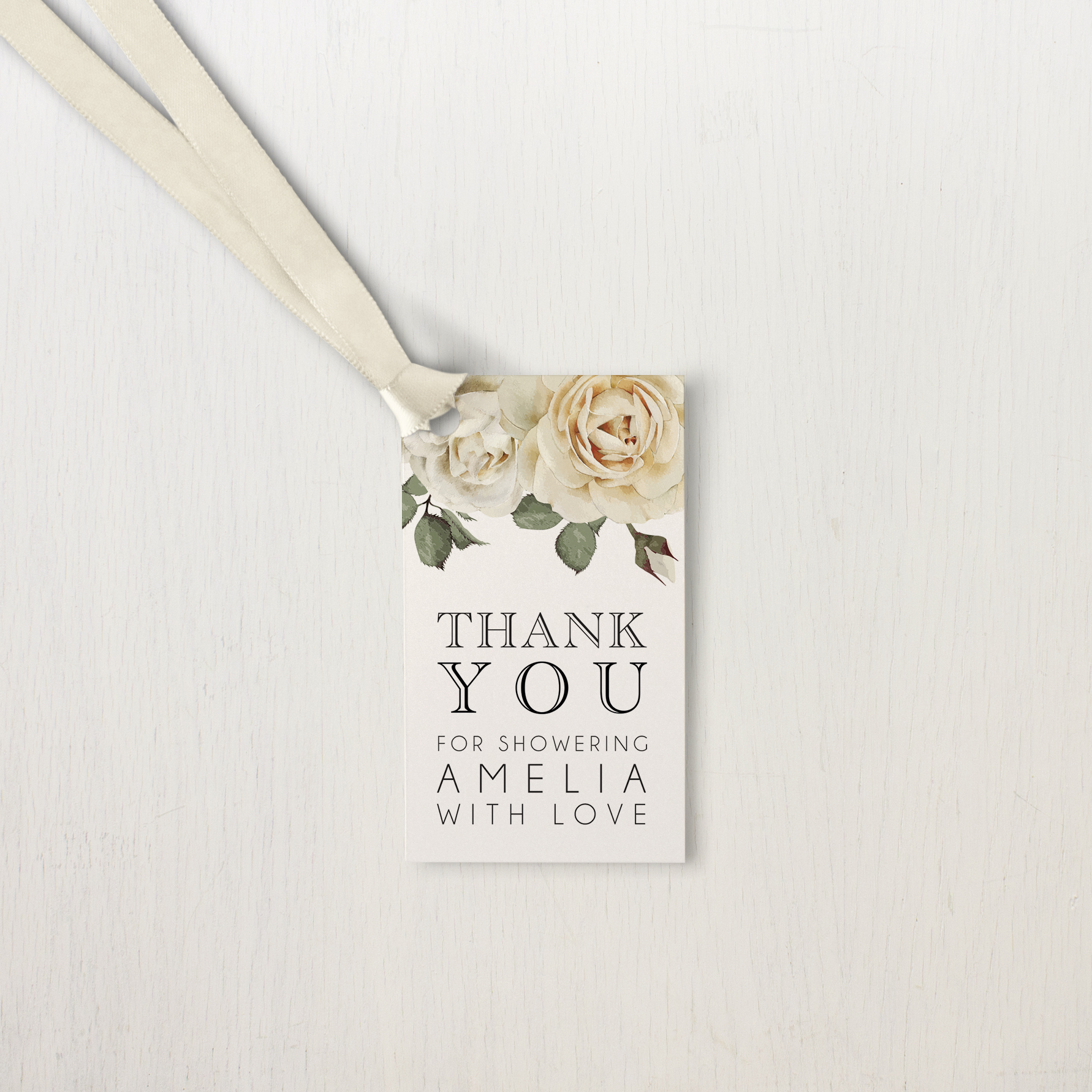 Modern Calligraphy Bridal Shower Invitations