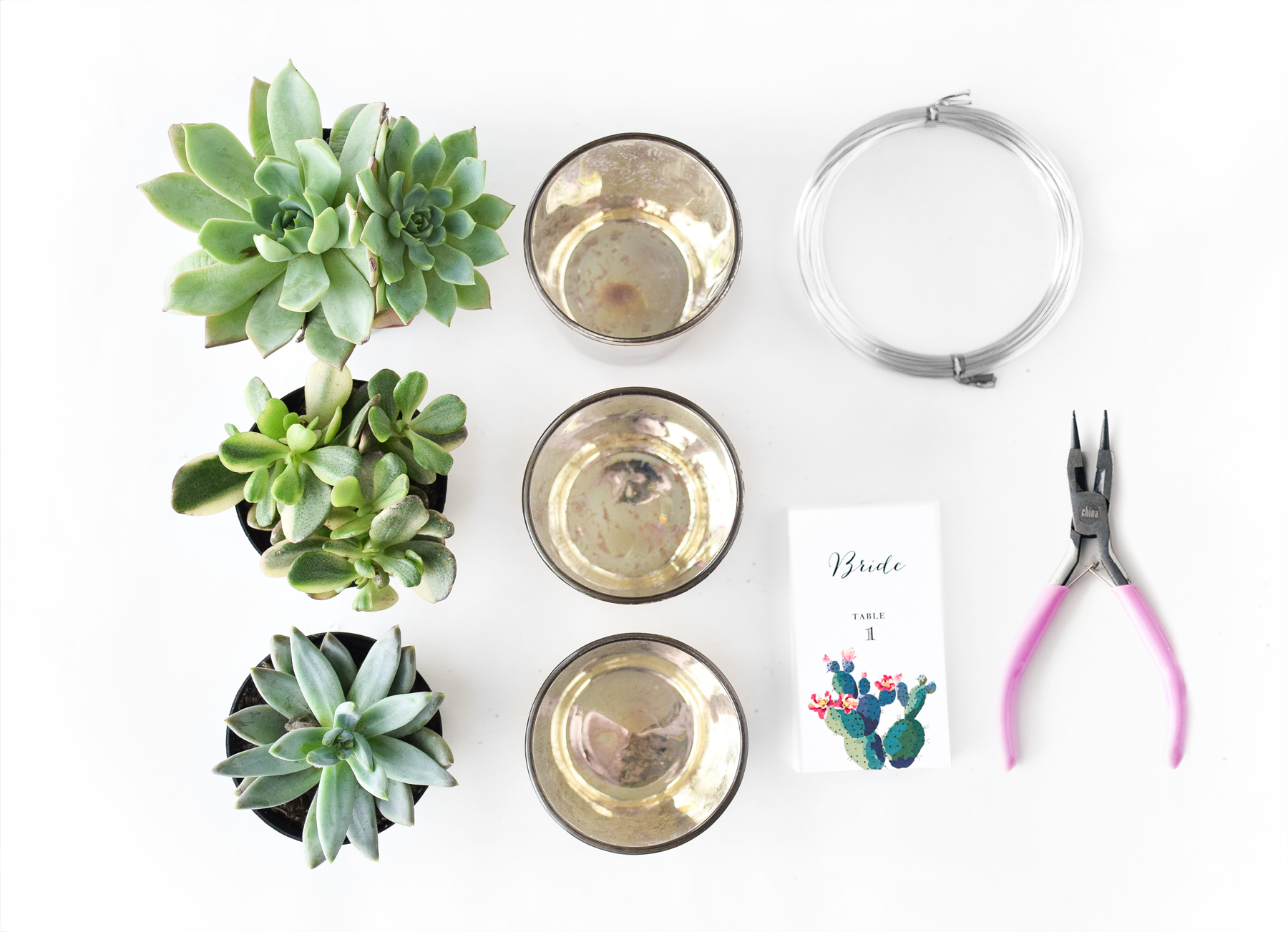 DIY Succulent Place Card Holders - Beacon Lane Blog
