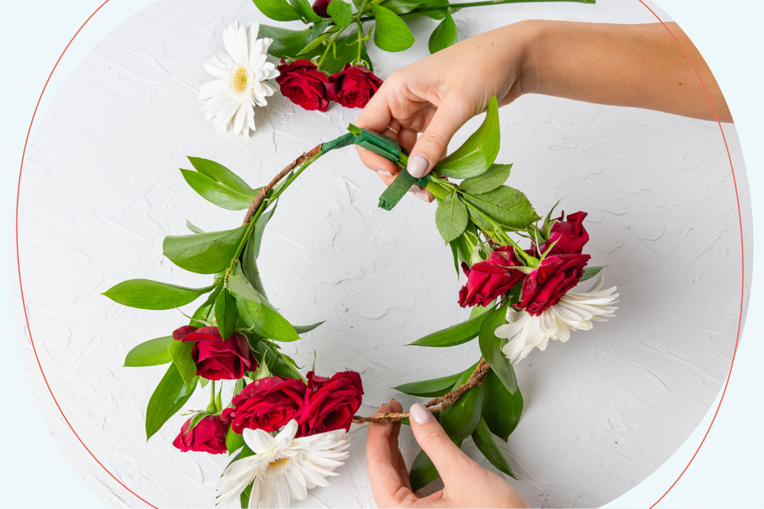 How to Make a Wedding Flower Crown - Beacon Lane Blog