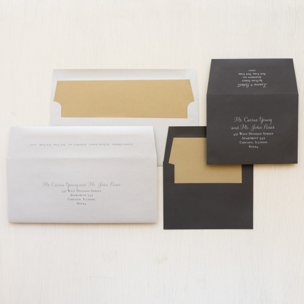 Simple Gray and Gold Save the Dates