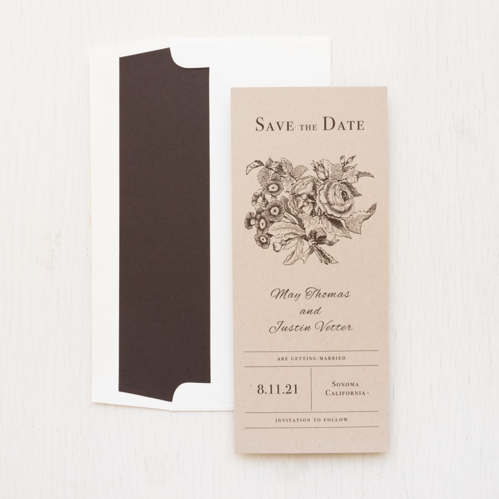 Rustic Floral Save the Dates
