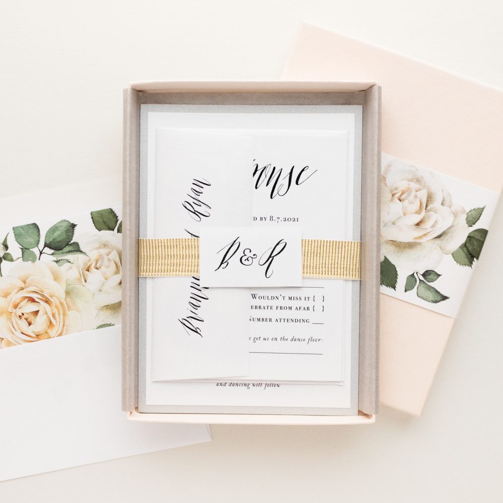 Simple & Modern Calligraphy Wedding Invitations