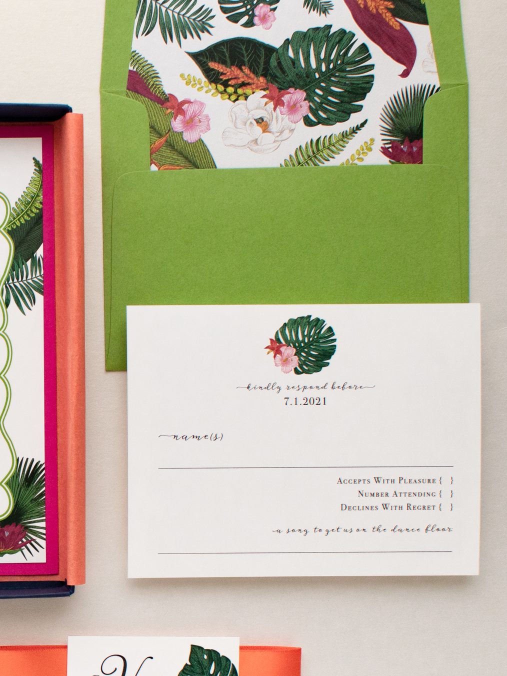 Tropical Palm Wedding Invitations