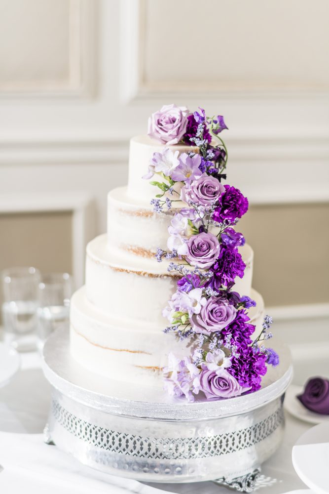 Monochrome Purple Wedding