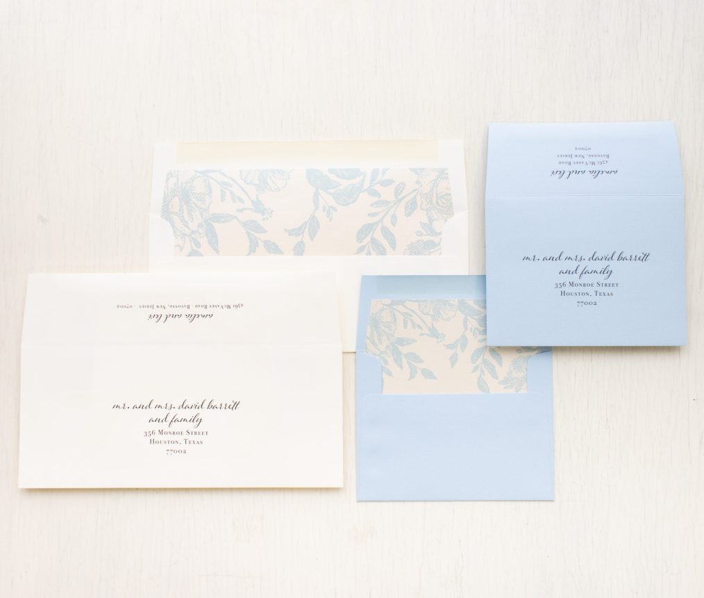 Simple Dusty Blue Save the Dates