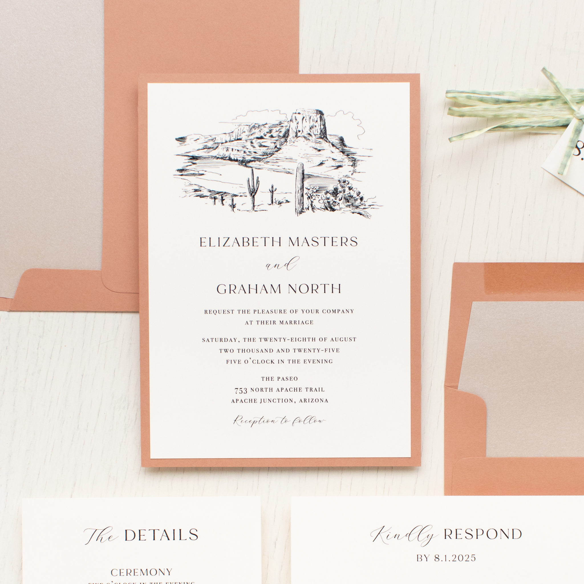 Arizona Landscape Wedding Invitations | Beacon Lane