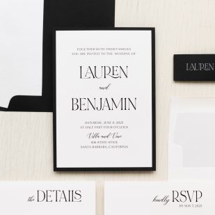 Modern Luxury Wedding Invitations