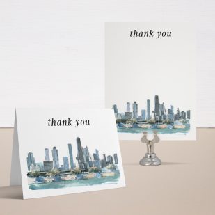 Chicago Lakefront Thank You Cards