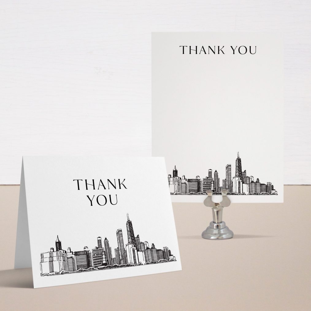 Chicago Modern Thank You Cards