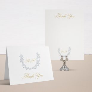 Classic Love Gold Thank You Card