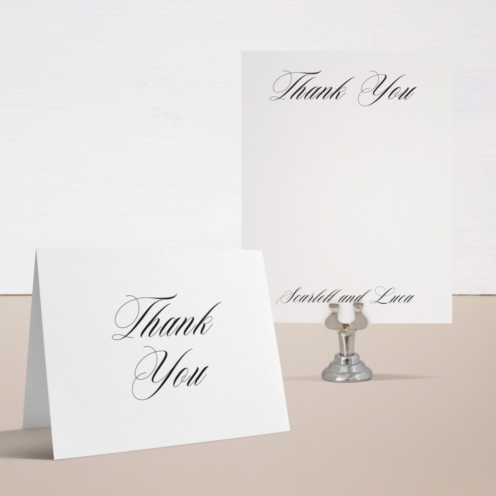 Gold Elegance Thank You Cards