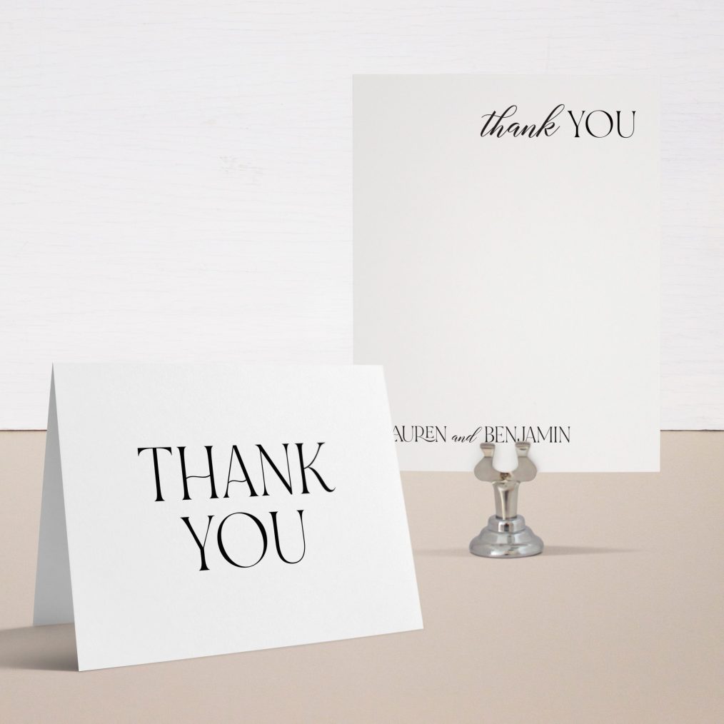 Modern Luxury Thank You Cards