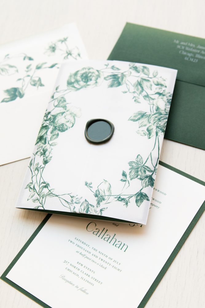 Green Wedding Invitations Beacon Lane