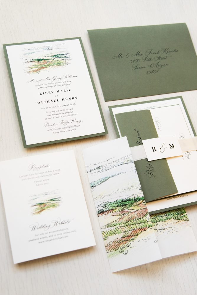 Winery Wedding Invitations | Beacon Lane
