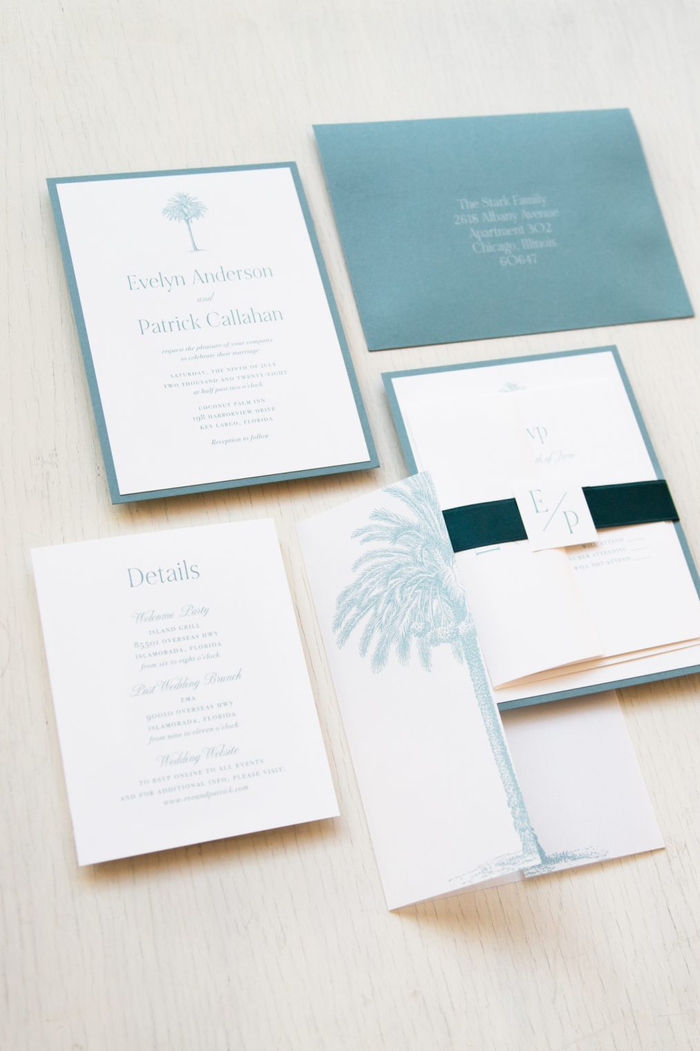 Palm Tree Wedding Invitations