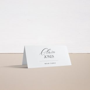 Luxe Black & White Place and Escort Cards