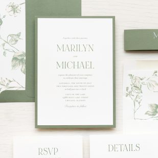 Fields of Olive Wedding Invitations